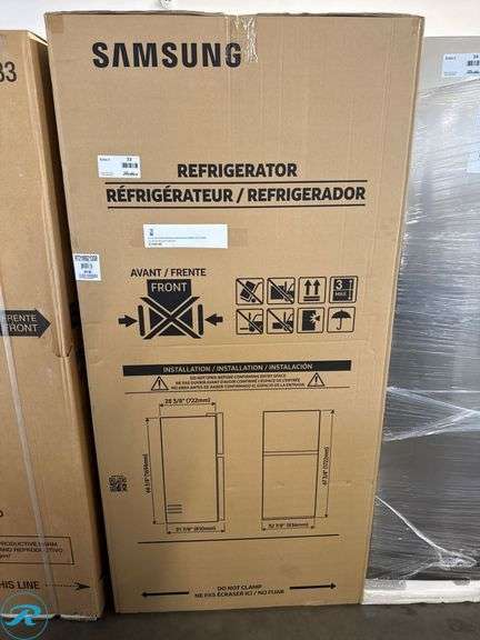 Samsung RT21M6213SR 21.1-cu ft Top-Freezer Refrigerator, Stainless Steel - Roller Auctions