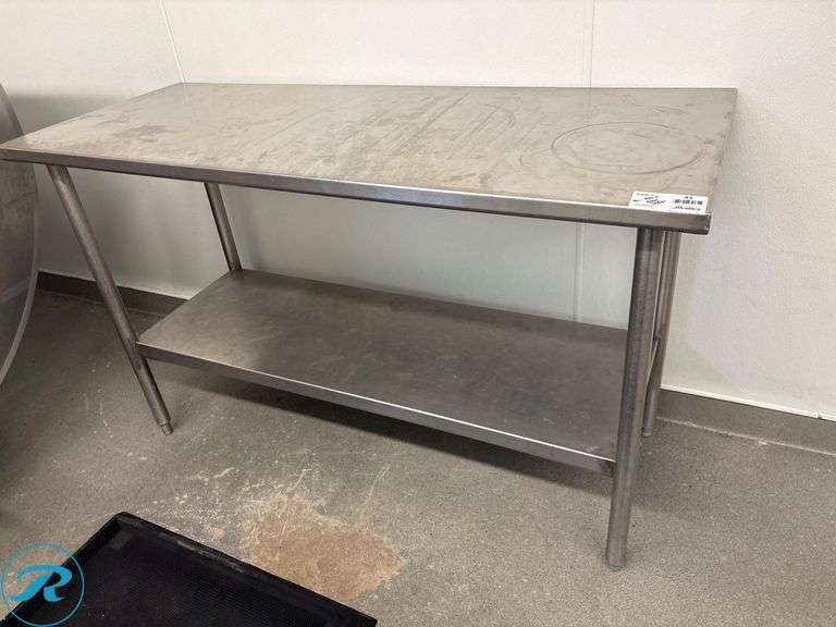 Stainless Steel Work Table with Undershelf, 60” x 24” x 36”