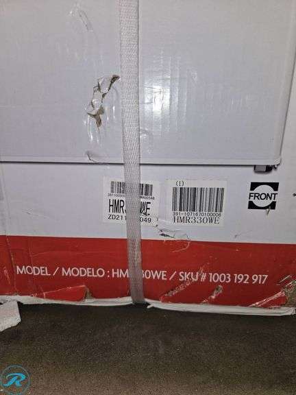 Magic Chef 3.3 Cu.Ft. Compact Refrigerator, Model HMDR330WE(Water Damage to Box, However No Damage to Internal Packaging or Unit) - Roller Auctions