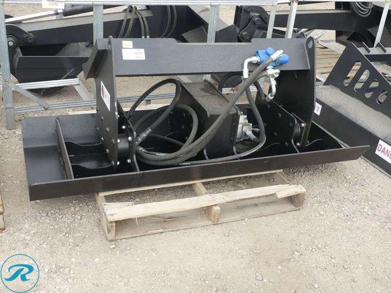 New JCT Hydraulic Plate Compactor Attachment to Fit Skid Steer Loader, 72" - Roller Auctions