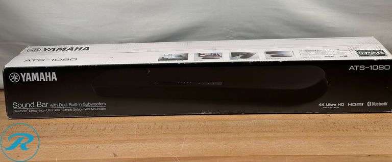 Yamaha ATS-1080 35" Soundbar Dual Built-in Subwoofers & Remote- Used - Roller Auctions