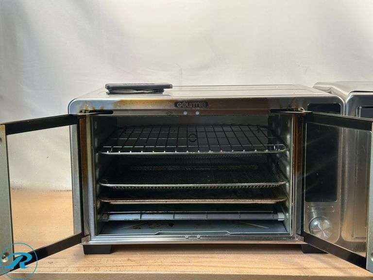 (2) Gourmia XL Digital Air Fryer Toaster Oven with Single-Pull French Doors- (1) Used, (1) New, Heavily Dented - Roller Auctions