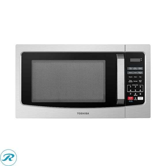 (1) New Open Box- Toshiba 1.1-cu ft Medium 1000 -Watt Countertop Microwave ( Stainless Steel ) (Total of 1 microwave)