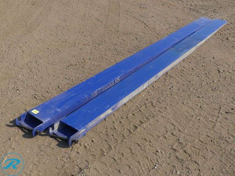 Set of New 10' Fork Extensions, 5" Inside Width - Roller Auctions