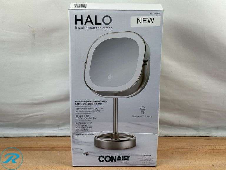 Conair LED Double-Sided 1x/10x Vanity Mirror - New