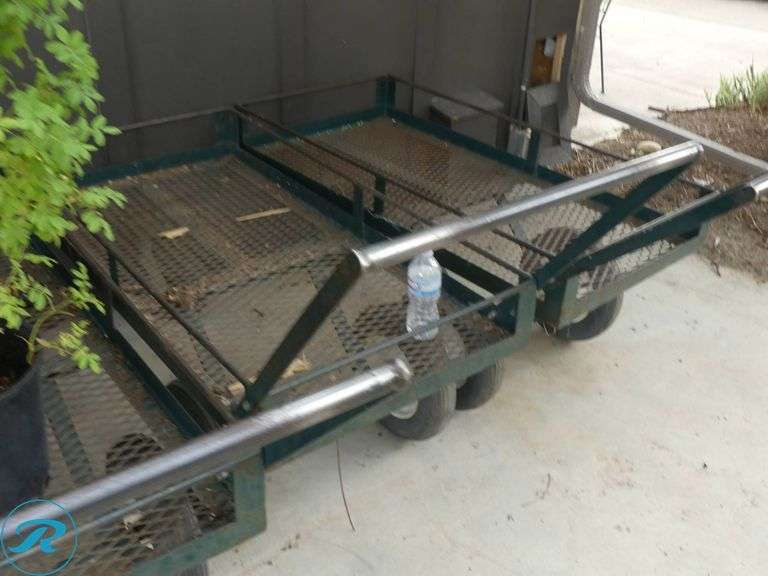 (3) 3-Wheel Nursery Carts (Plants Not Included) - Roller Auctions