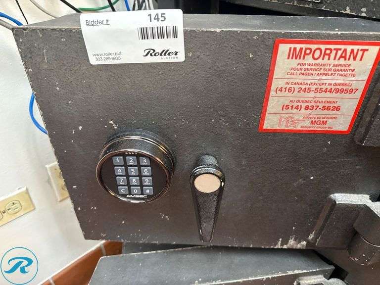 MGI Double-Door Safe with Electronic Keypad Locks, 22 in x 28 in x34in - Roller Auctions