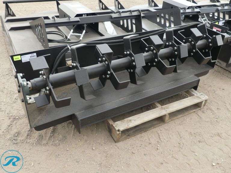 New JCT Hydraulic Rototiller Attachment To Fit Skid Steer Loader, 72" - Roller Auctions