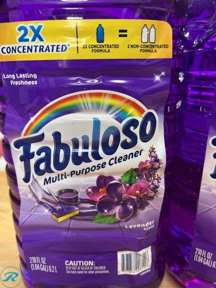 (3) Fabuloso Multi-Purpose Cleaner, Lavender, 210 fl oz - New - (2) New, (1) Like New/ Some Missing - Roller Auctions