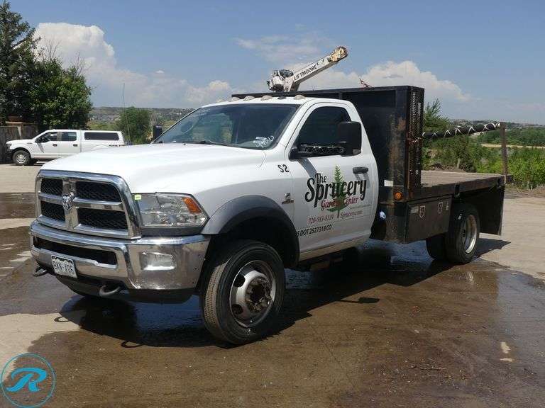 2015  Ram  4500  Regular Cab   4WD  Flatbed Truck