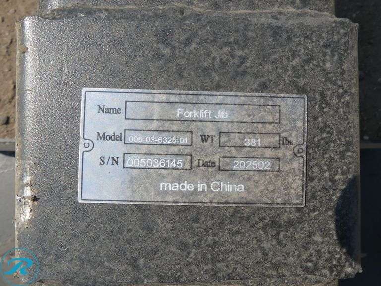 New Chery Industrial 005-03-6325-01 Forklift Jib, 2-Stage - Roller Auctions