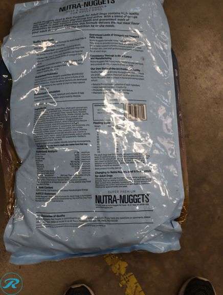 Nutra Nuggets Super Premium Beef & Rice Formula for Adult Dogs, 50 lbs - New/ Warehouse Damage to Bag - Roller Auctions