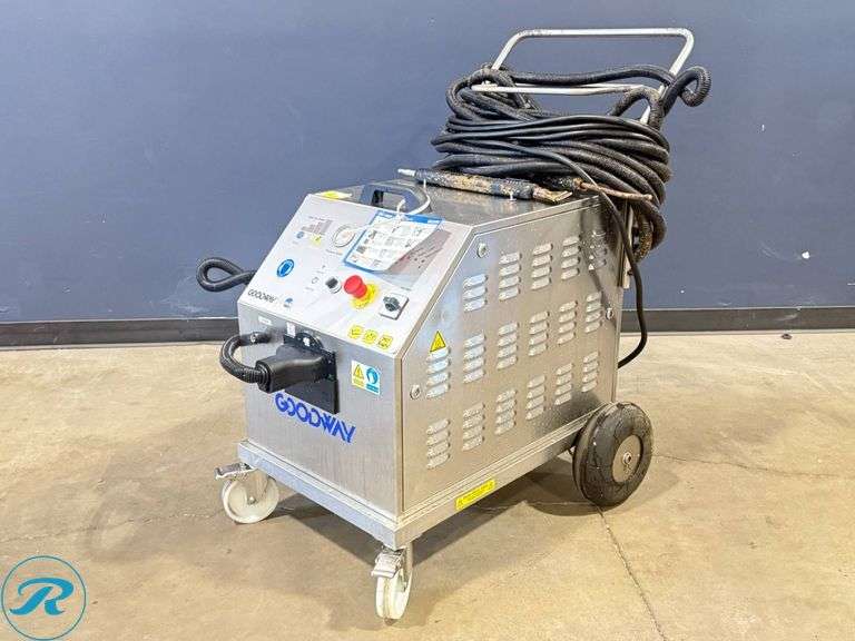 Goodway GVC-18000-230V Heavy Duty Dry Steam Cleaner with Twin Boilers, 10.4 Gallon, 230V