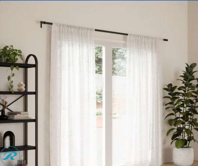 (3) Umbra 3/4" Curtain Rod, 2-pack- New - Roller Auctions