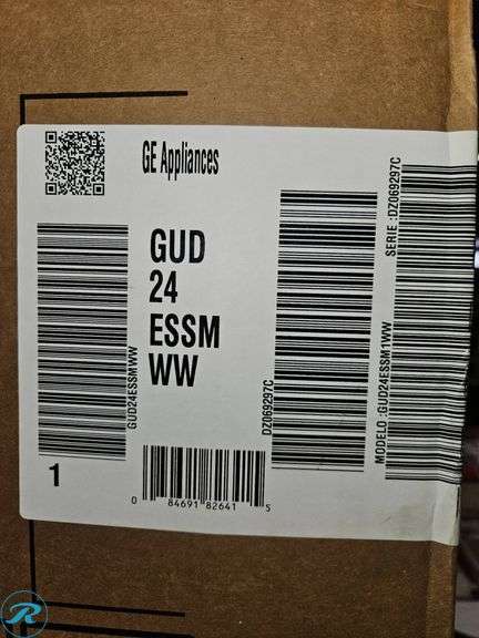 GE GUD24ESSMWW Electric Laundry Center, 74.50″H x 23.75″W x 27.25″D - Roller Auctions