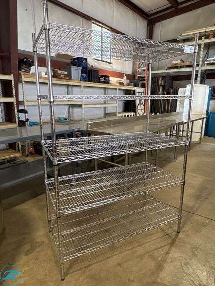 5-Tier Wire Rack, 48” x 24” x 72”H
