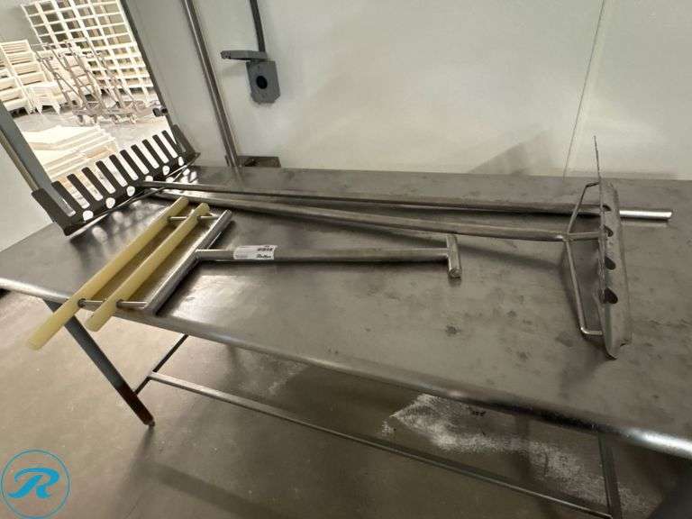 Stainless Steel Food-Safe Utensils with Scrapers and Rakes