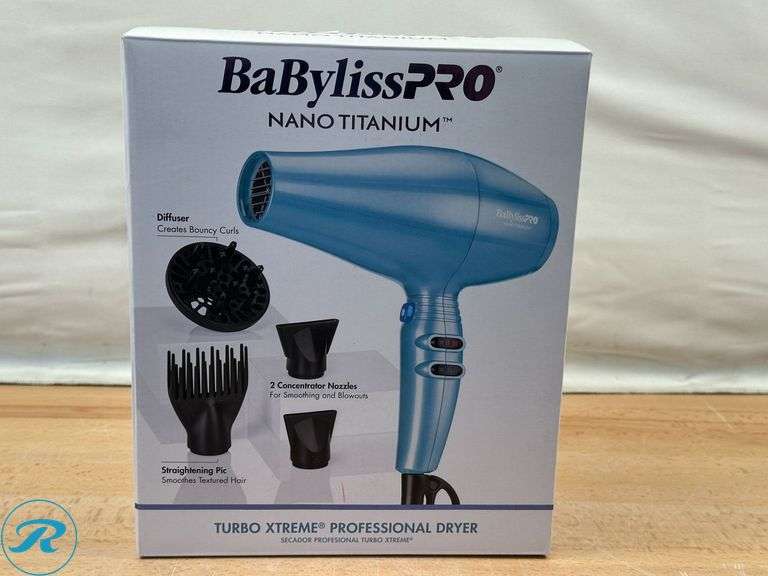 BaBylissPRO® Nano Titanium™ Xtreme Dryer- New - Roller Auctions