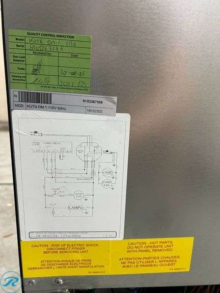 Kutano KUTG DM1 Single Door Glass Merchandiser Refrigerator - Roller Auctions