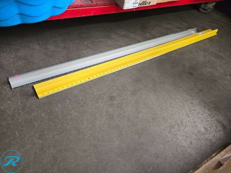 2 Straightedges, Johnson 60-Inch Aluminum Safe-T-Cut and Yellow ...