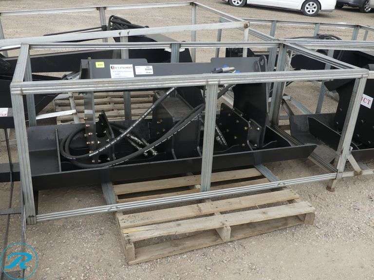 New JCT Hydraulic Plate Compactor Attachment to Fit Skid Steer Loader, 72" - Roller Auctions