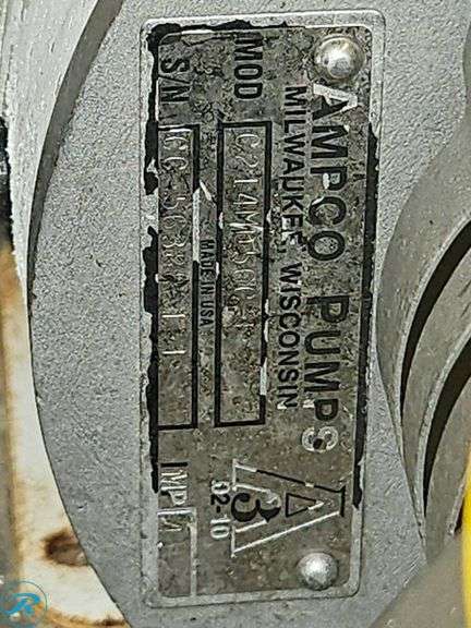 Ampco Pump With Baldor Washdown Duty Motor and Bryant Manual Motor Controller - Roller Auctions
