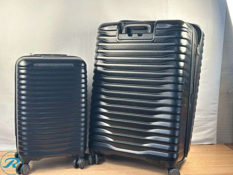 Samsonite Element XLT 2.0 2-piece Hardside Expandable Spinner Luggage Set- Used/ Damaged, Missing Wheel & Minor Scraping - Roller Auctions