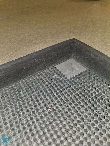 Two Heavy-Duty Rubber Mats, 31″×37″ with a 1.5″ Lip - Roller Auctions