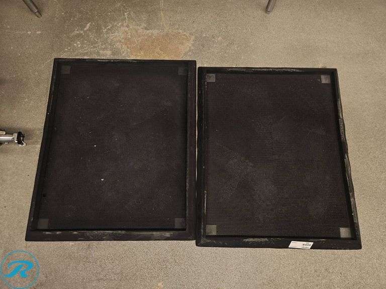 Two Heavy-Duty Rubber Mats, 31″×37″ with a 1.5″ Lip