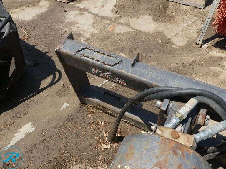 McMillan Hydraulic Posthole Digging Attachment To Fit Skid Steer Loader, With 8" Auger Bit - Roller Auctions