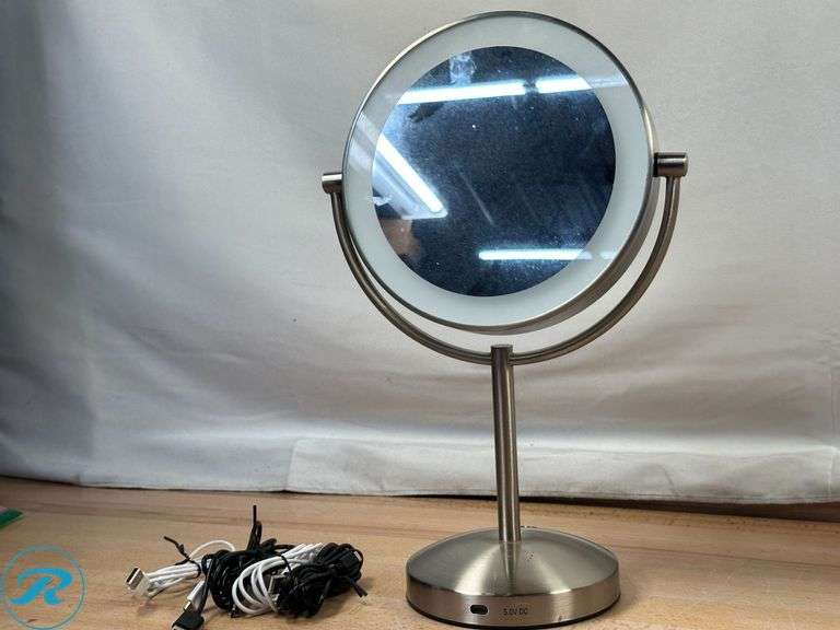 Conair: Halo advance LED Mirror- Used; (3) Mikasa: Touch Control LED Lamps- Used - Roller Auctions