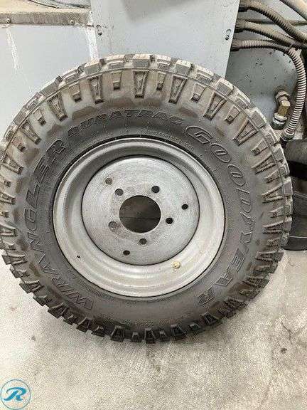New Goodyear Wrangler Duratrac Studded 31 x 10.5 x 15 Tractor Tire with Wheel; Fits Holder C270