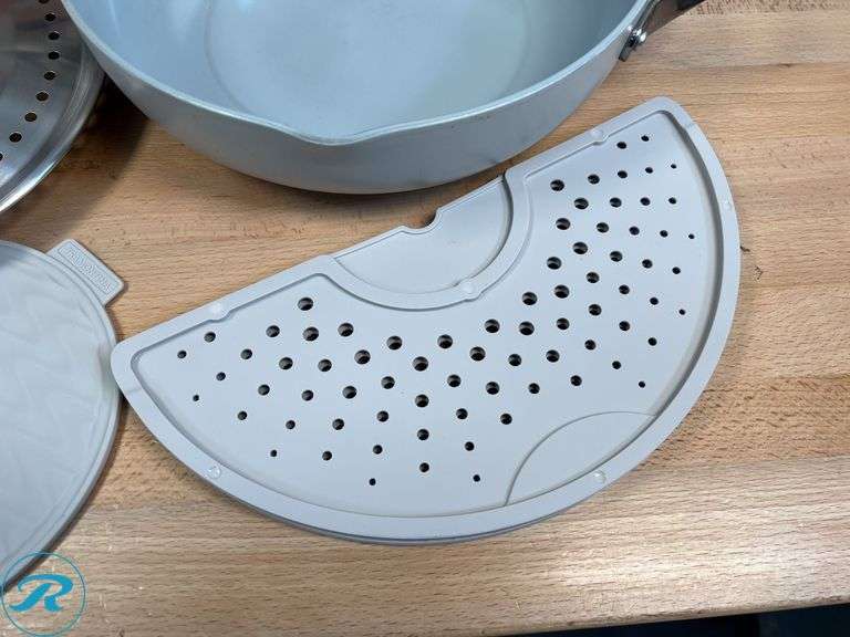 Tramontina 5-quart All-In-One Plus Ceramic Non-Stick Pan, 7-piece Set - Used - Roller Auctions
