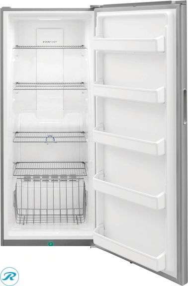 Frigidaire 16 Cu. Ft. Garage Ready Upright Freezer, Stainless Steel Finish - Roller Auctions