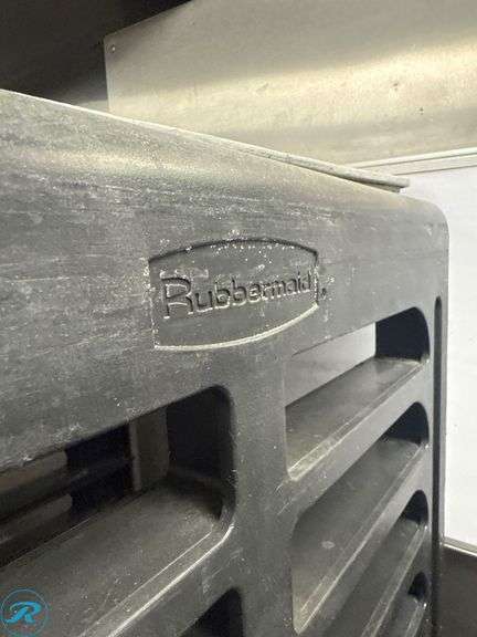 Rubbermaid Black Utility Bun Pan Rack on Casters - Roller Auctions