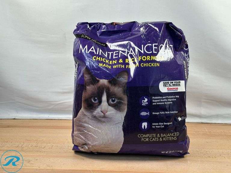 Kirkland Signature Nature's Domain Turkey and Sweet Potato Dog Food 35 lb.- New, Damaged Package; Kirkland Signature Chicken and Rice Cat Food 25 lbs.- New/ Damaged Package - Roller Auctions