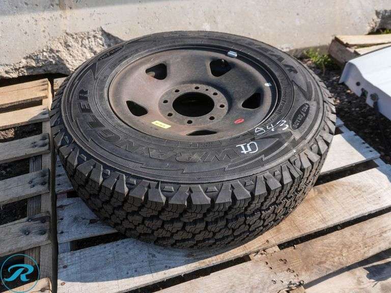 2012 Goodyear Wrangler Tire with Rim, 245/75R17