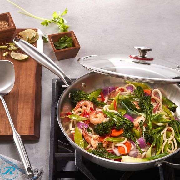 (2) MIU Stainless Steel Wok - New - Roller Auctions