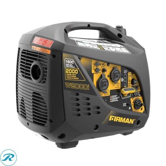 Firman 1600W Running / 2000W Peak Gasoline Powered Inverter Generator - New - Roller Auctions