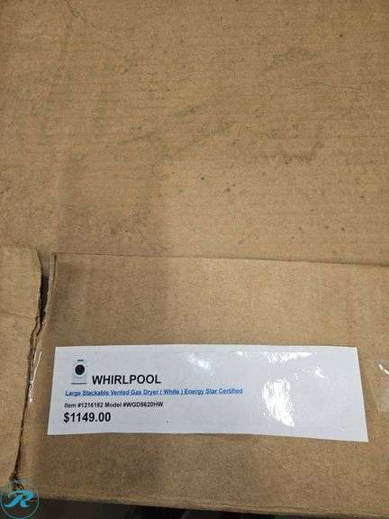 Whirlpool WGD5620HW Electric Dryer - Roller Auctions