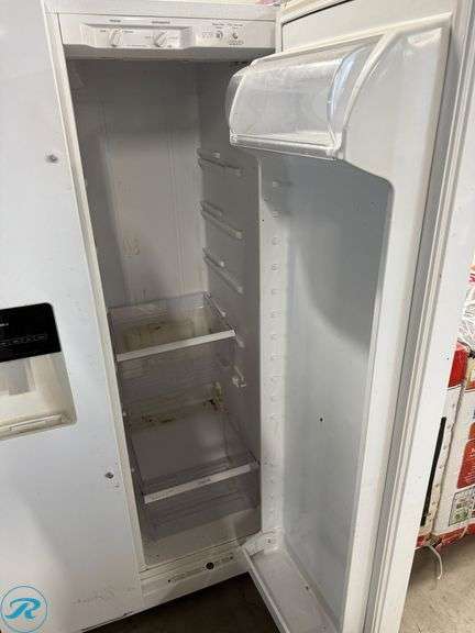 White Linea 2 ASD2575BRW01 Side-by-Side Refrigerator with Water Dispenser - Roller Auctions