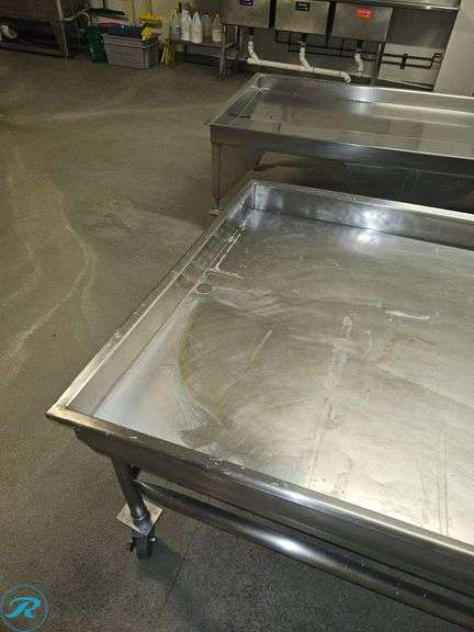 Stainless Steel Rolling Table, 46″×96″ - Roller Auctions
