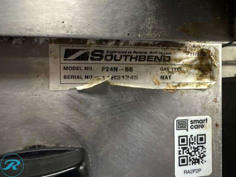 Southbend Model P24N-BB Countertop Gas Hot Plate, 24in - Roller Auctions