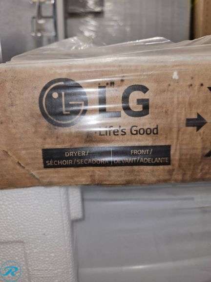 LG DLE3470W Front-Load Electric Dryer, 27 x 30 1/16 x 39 Inches - Roller Auctions