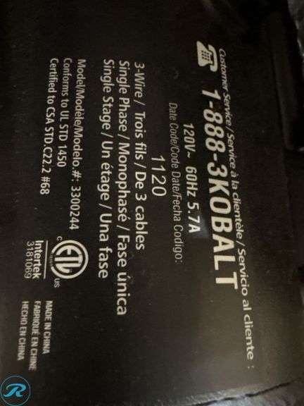 Kobalt Quiet Tech 2-Gallon Oil-Free Electric Air Compressor (1.7 SCFM @ 90 PSI) - Roller Auctions