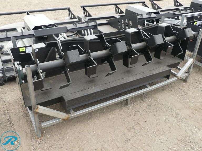 New JCT Hydraulic Rototiller Attachment To Fit Skid Steer Loader, 72" - Roller Auctions