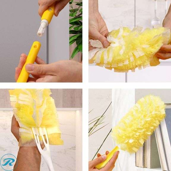 (4) Swiffer Duster Heavy Duty Dusting Kit, 1 Handle + 17 Refills - New - (1) Damaged Box & (1) Open Box - Roller Auctions