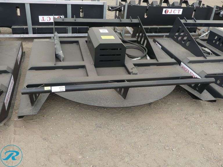New JCT Hydraulic Brush Cutter Attachment To Fit Skid Steer Loader, 72" (Slight Damage to Hydraulic Cover) - Roller Auctions