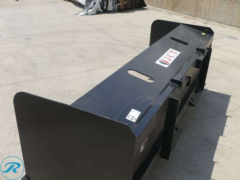 New JCT Snow Pusher Attachment to Fit Skid Steer Loader, 84" - Roller Auctions