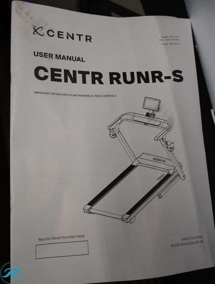 Centr Runr-S Treadmill with 10 in. (25.4 cm) Touchscreen - Used/Turns On/Parts Not Inventoried - Roller Auctions